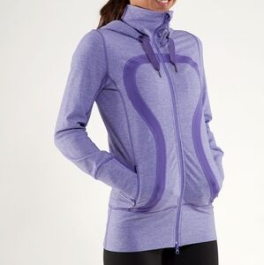 Lululemon Stride Jacket Heathered Persian Purple / Persian Purple Sz 2 W4449S